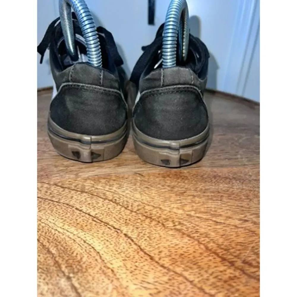 Vans Youth Ward Black Canvas Sneakers‎ Casual Skateboarding Shoes Size 5